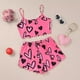 thumbnail image 1 of MKLEKYY Conjunto De Pijama Para Mujer, Camisola, Lencería, Top Y Pantalones Cortos Con Estampado De Lechuga, 1 of 3