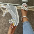 thumbnail image 2 of OAVQHLG3B Women's Open Toe Casual Shoes Rhinestone Comfortable Platform Wedge Sandals Shoes, 2 of 7