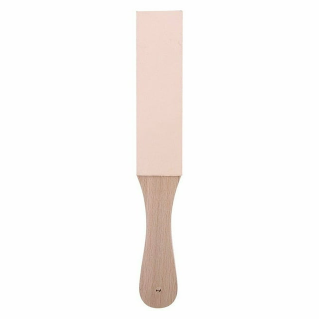 Ramiter Dual Sided Leather Blade Strop Cutter Razor Sharpener Polishing Wooden Handle Air Curtains Slim