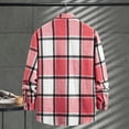 thumbnail image 4 of FDGIU Men's Flannel Shirt 2025 - Long Sleeve Button Down Plaid, Soft Fall Winter Casual Top, 4 of 7