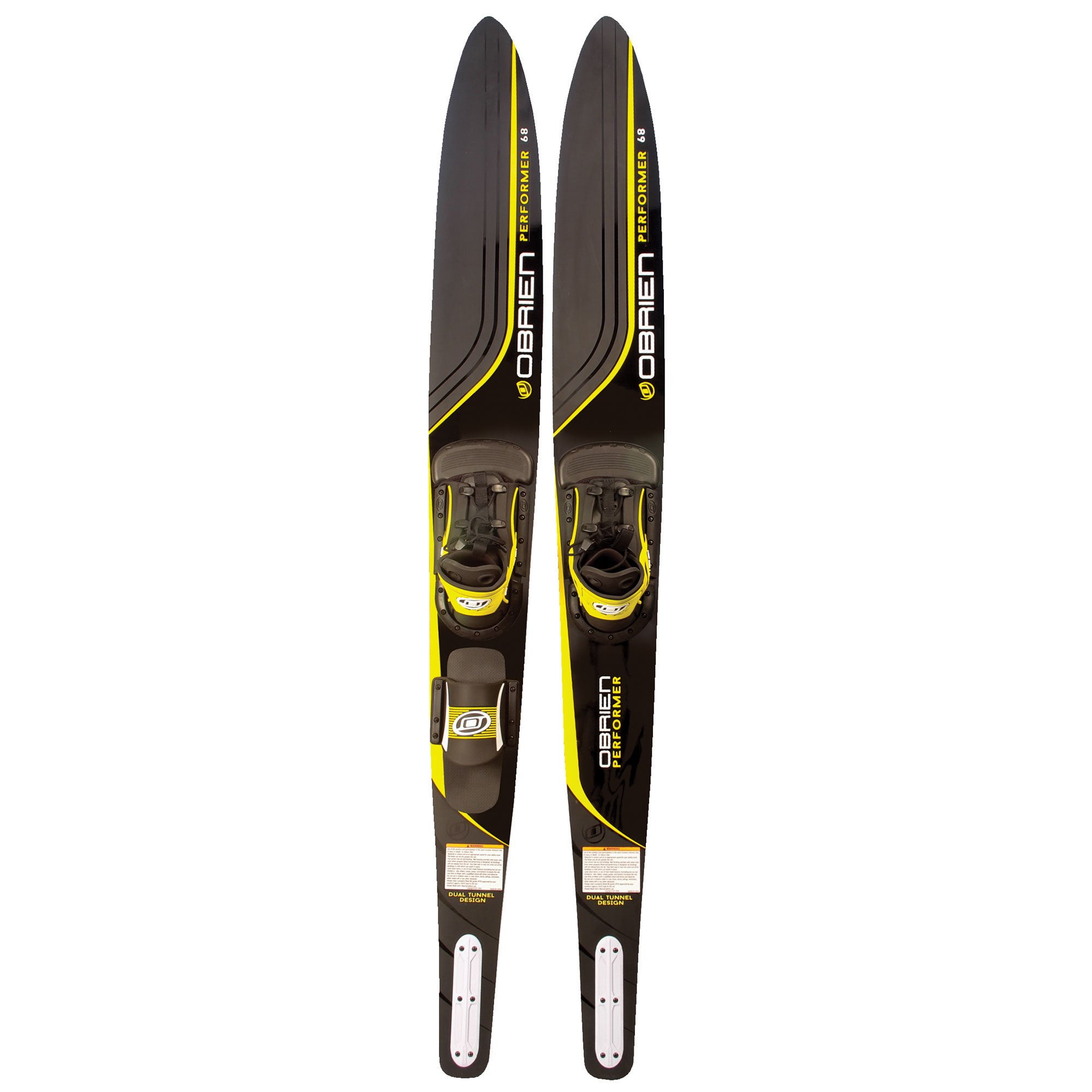 OBrien Mens Performer 68 Inch Combo Water Skis w X8 Adjustable Bindings, Yellow by O'Brien Watersports