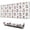 White Cow Hat, variant on Long Mouse Pads for Desk,White Cow Face Pattern Desk Mats on Top Of Desks, Desk Mouse Pad Extra Large with 3mm Non-Slip Base and Stitched Edge for Gaming,Office,Work,Home 31.5"x11.8"