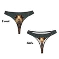 thumbnail image 3 of Balery Lotus Leaf Starry Sky Guinea Pig Tangas de Algodón para Mujer con Estampado – Ropa Interior Sexy, Transpirable, G-string-X-Small, 3 of 6