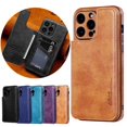 thumbnail image 2 of Luxury Leather Flip Wallet Case For Iphone 15 Series,iPhone 16, 2 of 6