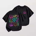 thumbnail image 5 of OVAFBAU Girls Short Sleeve T Shirts Kids Summer Tops Unisex Kids T Shirt Seashell Graphic Short Sleeve Summer Casual Crewneck Tops, 5 of 8