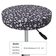 thumbnail image 2 of Goofa Daisies Flowers Printed Stool Covers Round, Waterproof Round Bar Stool Covers Anti-Slip Round Bar Stool Seat Cover with Elastic Bands Durable -13 inch, 2 of 7