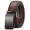 1168YQ-Brown, variant on SENDEFN Men's Leather Belt Automatic Ratchet Buckle Slide Belt for Dress Casual Trim to Fit with Gift Box