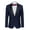 Navy Blue, variant on Men's Floral Dinner Jacket Blazer Stylish Jacquard Suit Jacket Party Wedding Prom Tuxedo Dress Jacket