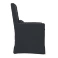 thumbnail image 5 of Padma's Plantation Sandspur Beach Arm Dining Chair With Casters - Charcoal Grey, 5 of 5