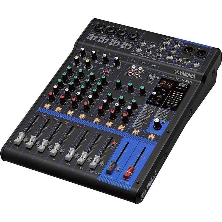 Yamaha 10-Channel MG10XUF Analog Mixer - Stage Custom DJ Music