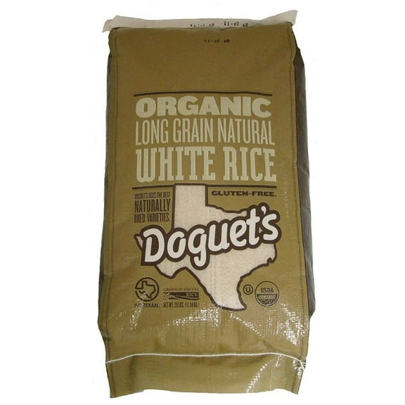Doguet's Rice Organic White Long Grain - Single Bulk Item - 25LB