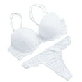 thumbnail image 1 of DPTALR Women Sexy Lace Underwear Embroidered Pajamas Steel Rings Intimates Set, 1 of 3