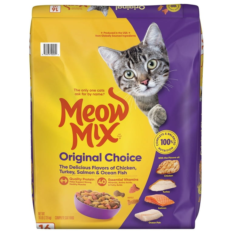 Meow Mix Original Choice Dry Cat Food, Chicken, Turkey, Salmon