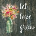 thumbnail image 2 of Robinson, Carol 15x15 Black Ornate Wood Framed with Double Matting Museum Art Print Titled - Let Love Grow, 2 of 4