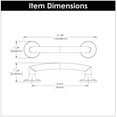 thumbnail image 7 of Belwith-Keeler B077145-CH 96 mm CC Flare Cabinet Pull, Chrome, 7 of 7