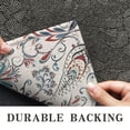 thumbnail image 6 of White Pioneer Flower and Paisley Pattern Door Rugs,Washable Non Slip Door Mats Indoor,Decorative Door Mats,Entry Mat Indoor for Entrance,Bedroom,Kitchen,Bathroom,20"x32", 6 of 6