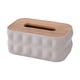 thumbnail image 1 of Dispensador de papel con tapa para caja de pañuelos, estuche para pañuelos, soporte novedoso para papel de seda. Gris, 1 of 9