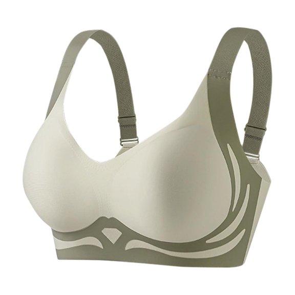 MVRLSH Sports Jelly Bras for Women Wireless No Underwire Full Coverage Powerful Support Soft Underwear Strapless Bra