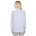 thumbnail image 3 of Devon & Jones CrownLux Performanceâ„¢ Ladies' Clubhouse Micro-Stripe Quarter-Zip - DG480W, 3 of 4