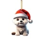 thumbnail image 2 of Colgante de mochila para coche con forma de perro pequeño de Navidad Fiudx adornos acrílicos para el hogar, 2 of 6
