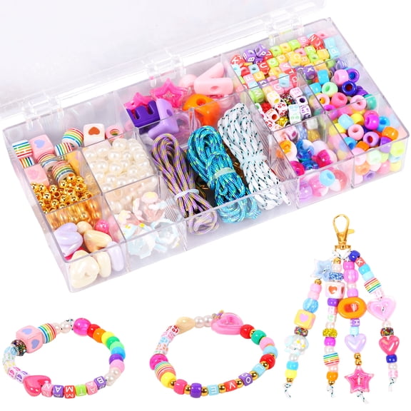 Beaded Keychain Making Kit DIY Bag Charm Kit Key Chain Supplies