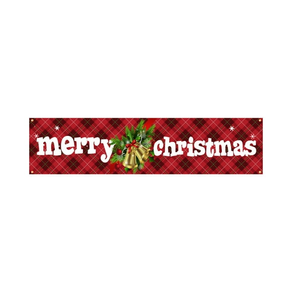 Pisexur Christmas Decorations Christmas Banner Outdoor - 98.42x19.68 Inches, Christmas Front Porch Trim, Christmas Yard Banner, Christmas Yard Trim Nightmare Before Christmas