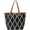 Black, variant on CoCopeaunt Chic Tote Bag Purse for Women Wave Grain Canvas Shoulder Bag Large Size
