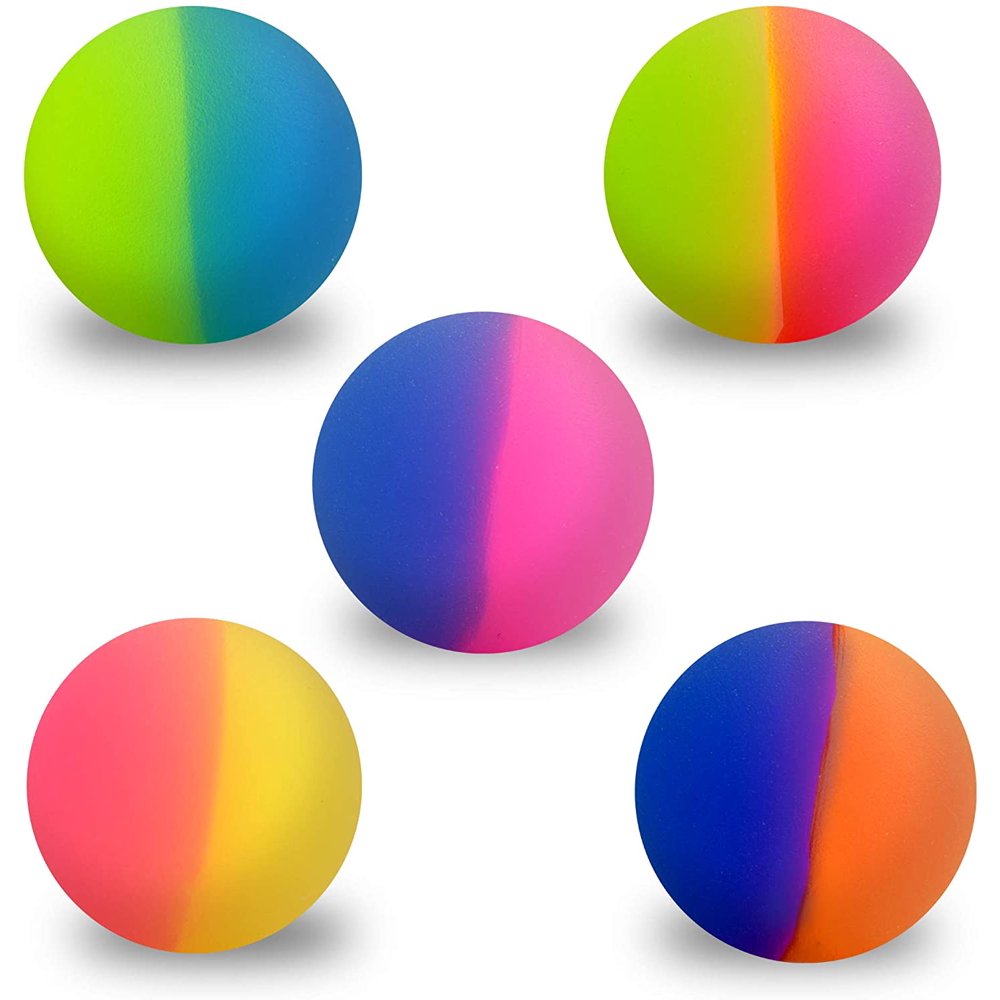 Bouncy Balls Rubber Balls for Kids Icy Bounce Balls 5 Pcs Large