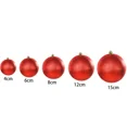 thumbnail image 3 of Adornos para árbol de Navidad de bolas grandes de oro mate rojo de 15 cm para bodas, fiestas de Navidad, decoración de techo para el hogar y la oficina en el año nuevo 2023, 3 of 5