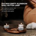thumbnail image 2 of 100Sets Aluminum Tea Lights Cups Candle Cup Case Empty Case Candle Wax Containers with Candle Wicks, 2 of 5
