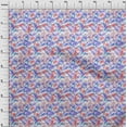 thumbnail image 4 of oneOone Cotton Flex Medium Blue Fabric Abstracts Dress Material Fabric Print Fabric By The Yard 40 Inch Wide, 4 of 4