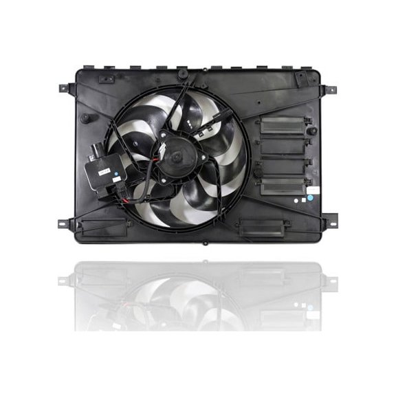 Engine Cooling Fan Assembly - Cooling Direct Fit/For VO3115117 08-15 Volvo XC70, 11-16 S60, 11-14 S80 3.2L, 15-16 S80/XC60/Crosscountry - With Controller - 313688673 Fits select: 2015-2017 VOLVO V60