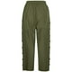 thumbnail image 5 of Pantalones capri ligeros de lino liso con cinturón y botones laterales para mujer - Pantalones cortos informales de cintura alta, 5 of 5
