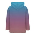 thumbnail image 3 of yardsong Oversized Gradient Zipper Up Hoodie Sweatshirt for Women 2025 Fall Loose Long Sleeve Casual Drawstring Outerwear Jackets Blue,L, 3 of 5