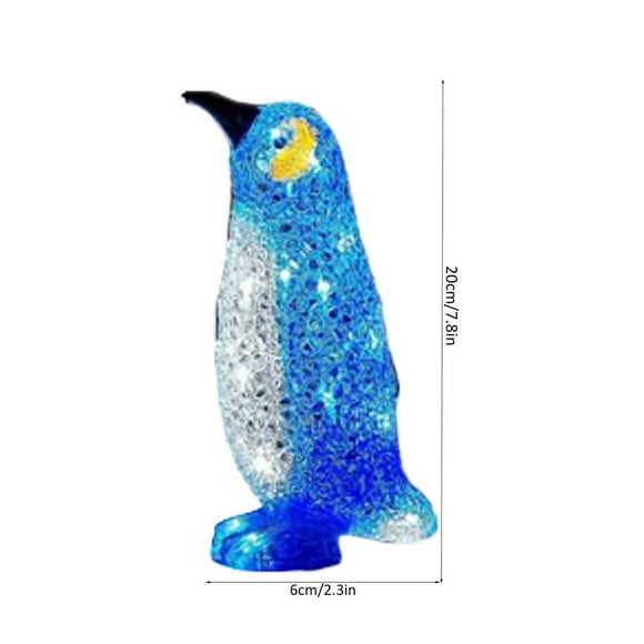 Christmas Decoration Home Penguin Stand Pile Lights Outdoor New Year Xmas Decor