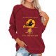 thumbnail image 2 of Women's Casual Fashion Halloween Print Long Sleeve Sweatshirts Pullover Top, 2 of 5