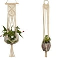 thumbnail image 6 of Plant Hangers Indoor Hanging Planter Basket Decorative Flower Pot Holder Cotton Rope with Beads No Tassels Hanging Pot Holder Plant Planter Basket for Indoor Outdoor Home Decor, 6 of 7