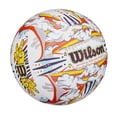 thumbnail image 2 of Vóleibol Wilson Graffiti Peace Tamanho Oficial Branco/Laranja, 2 of 6