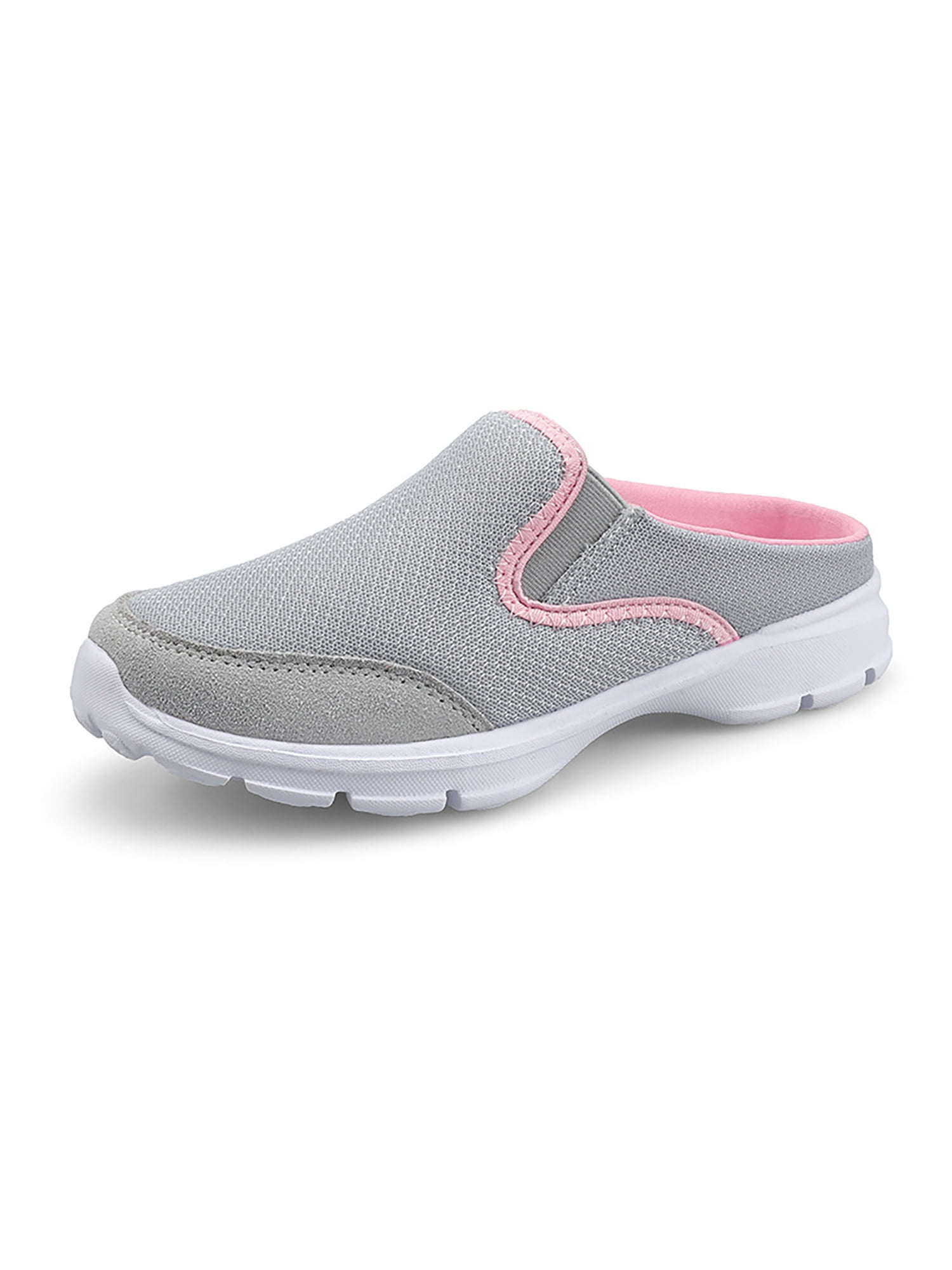 Gomelly Women's Backless Walking Sneakers Summer Slip-on Mule Shoes Closed  Toe Slippers 