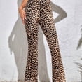 thumbnail image 4 of 2026 Women Leopard Print Flared Pants Sport High Waist Leggings Skinny Push Up Butt Yoga Pants Fashion Workout Casual Leggings Female, 4 of 6