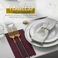 thumbnail image 3 of Crown Display Burgundy Scalloped Napkins Disposable 20 Pcs 3-Ply Burgundy Scalloped Dinner Napkins Disposable Decorative for Dinners & Parties, Paper Guest Towels for Bathroom & Party Supplies, 3 of 6