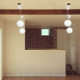 thumbnail image 3 of KAYYELAMP 1 Pcs Ceiling Light Convert Pendant E26 Base Connections White Rounded Paper Shade 3.2ft Cord Conversion Kit for E26 Spot Lamp Modern Style, 3 of 4