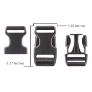 25 - 1 inch Duraflex Stealth Plastic Buckles