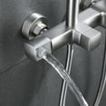 thumbnail image 2 of Adjustable Height Slide Bar Shower Faucet Set With Tub Spout, Luxury Brass Complete Shower System With Rough-In Valve, 2 of 4