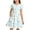 T4 Light Blue, variant on Glisme Kids Girls Dress Cartoon Cat Print Short Sleeve Crew Neck Summer Comfortable Toddler Girls Dresses Size 9-10 Years Light blue