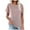 Pink, variant on Womens Tops 2026 Plus Size Fashion Cotton Linen Loose Casual Full Crew-neck Short-sleeved Shirts Tops