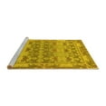 thumbnail image 2 of Ahgly Company Machine Washable Indoor Rectangle Abstract Yellow Modern Area Rugs, 8' x 10', 2 of 4