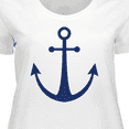 thumbnail image 4 of Inktastic Anchor Nautical Women's Plus Size T-Shirt, 4 of 5