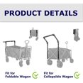 thumbnail image 6 of Universal Folding Wagon Push Handle Attachment with Stainless Steel Connectors,Foldable Push Pull Bar for Collapsible Wagon/Costco Wagon/Garden Carts/Stroller Wagon, 6 of 7