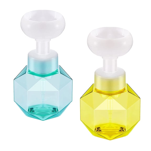 Foaming Soap Dispenser Bottle with Creative Flower Design for Home and Travel 300ml